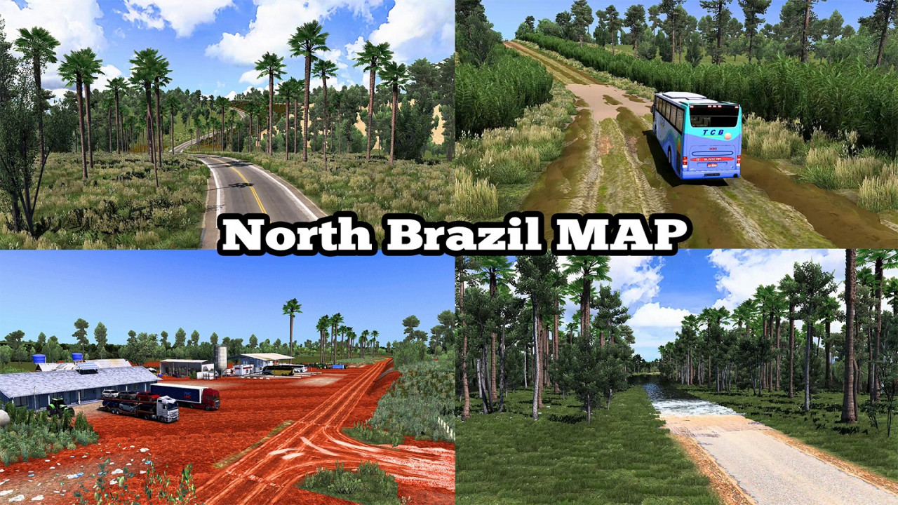 NEW NORTH BRAZIL MAP 5.4 - ETS2 1.40